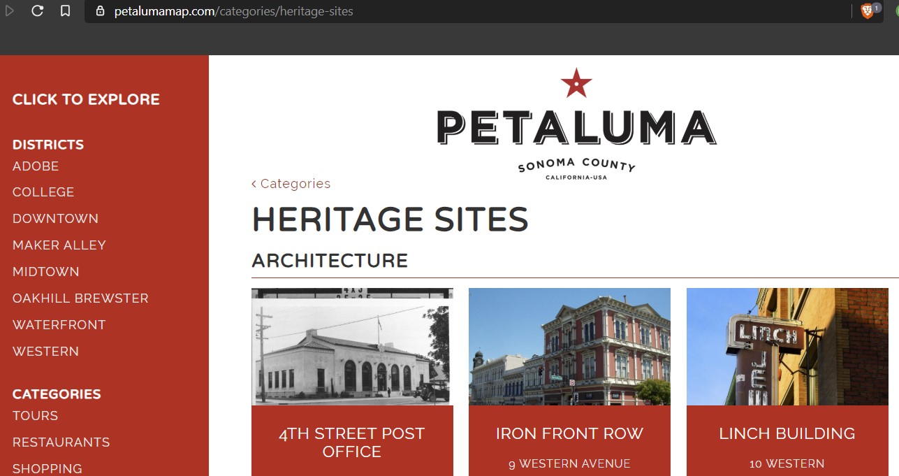 Petaluma Creamey is an Historic Site